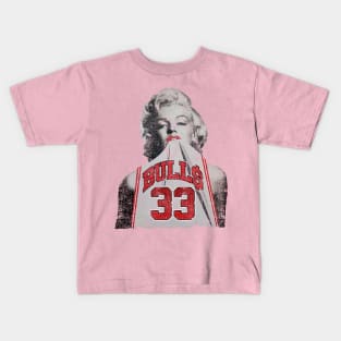 Retro - Marilyn Monroe Chicago Scottie Pippen white Kids T-Shirt